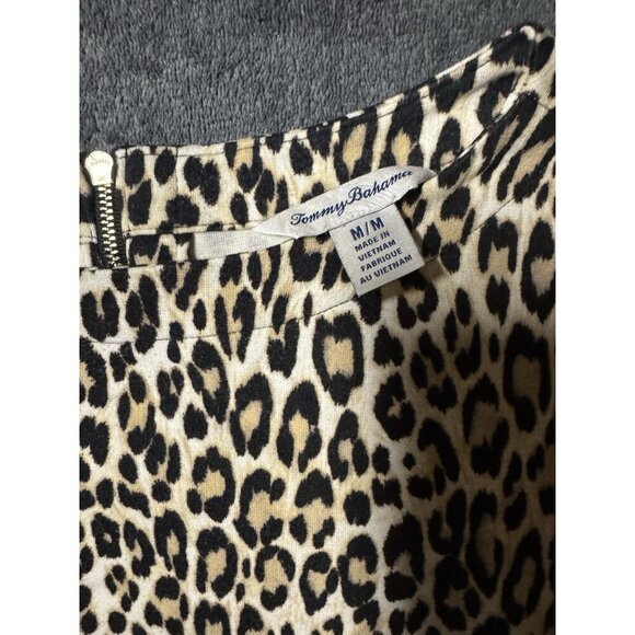 Tommy Bahama Drapey Ponte Desert Cat 3/4 Sleeve Shift Dress M - Picture 2 of 5